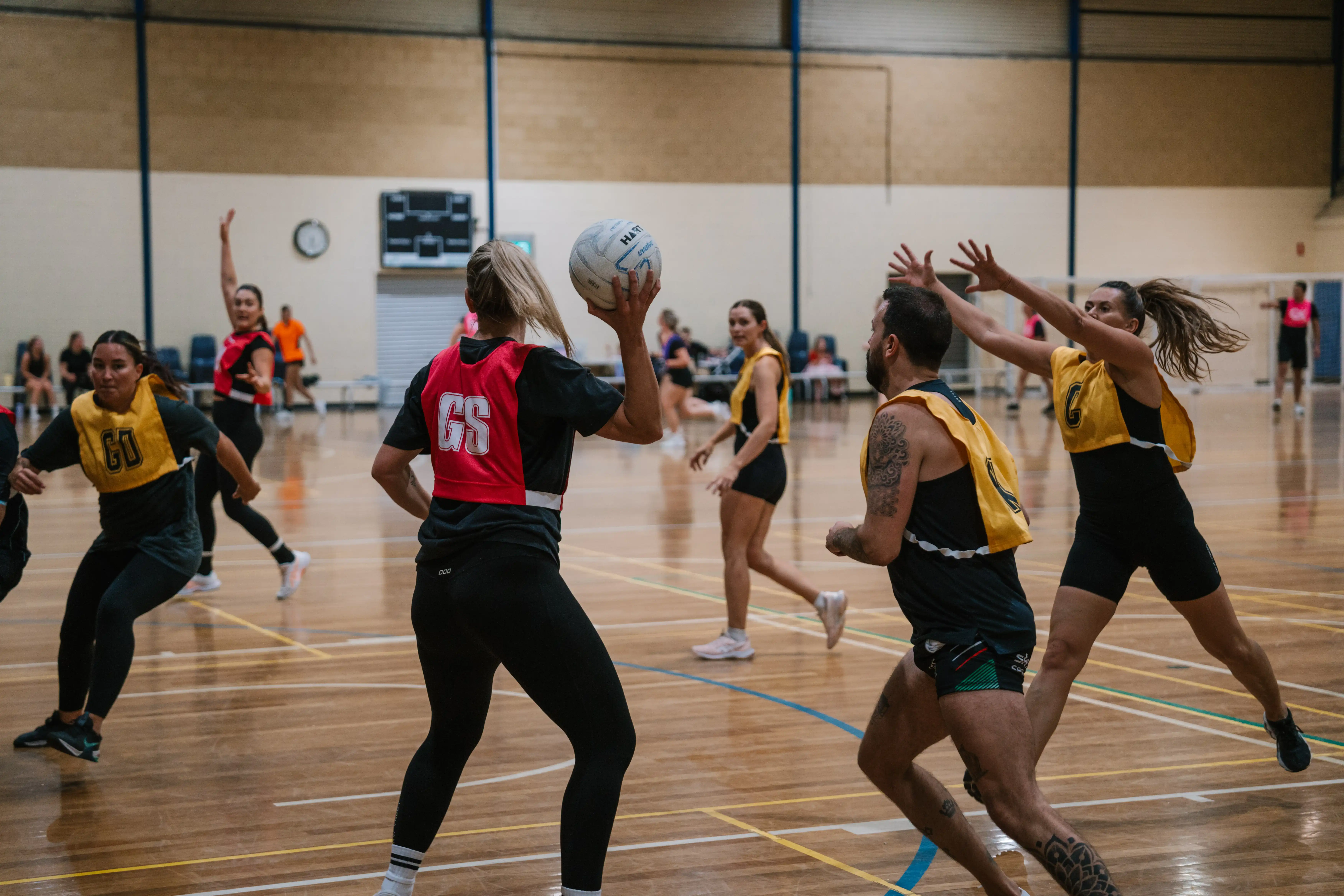 People playing netball.